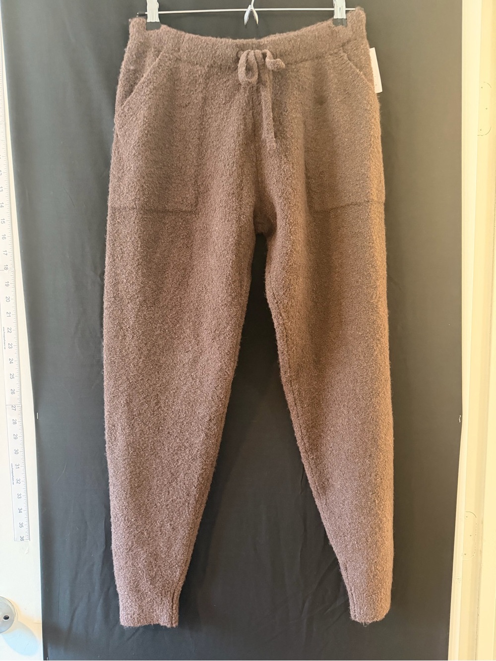 Auden Cozy Plush women's Jogger Pants in Brown